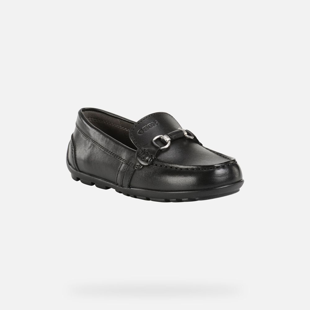 Geox Loafers Black New Fast - Geox Boys Shoes - KWRTZS607